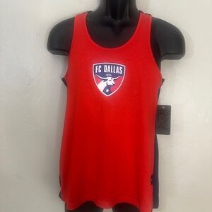 FC Dallas MLS Soccer Tank Top Medium runs small New with tags 60% cotton
